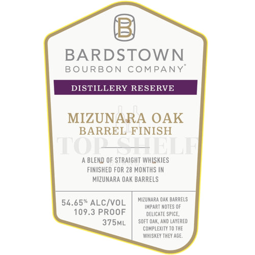 Buy Bardstown Distillery Reserve Mizunara Oak Barrel Finish Whiskey Online -Craft City