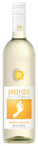 barefoot bright breezy pinot grigio 750ml