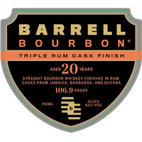 Buy Barrell Bourbon 20 Year Old Triple Rum Cask Finish Online -Craft City
