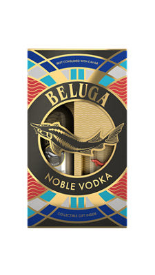 Buy Beluga Vodka Noble Export 80 W/ Rock Glass 750ML Online -Craft City