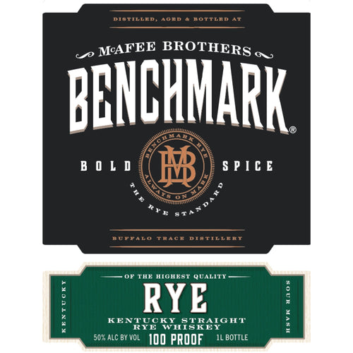 Buy Benchmark Rye Whiskey 1L Online -Craft City