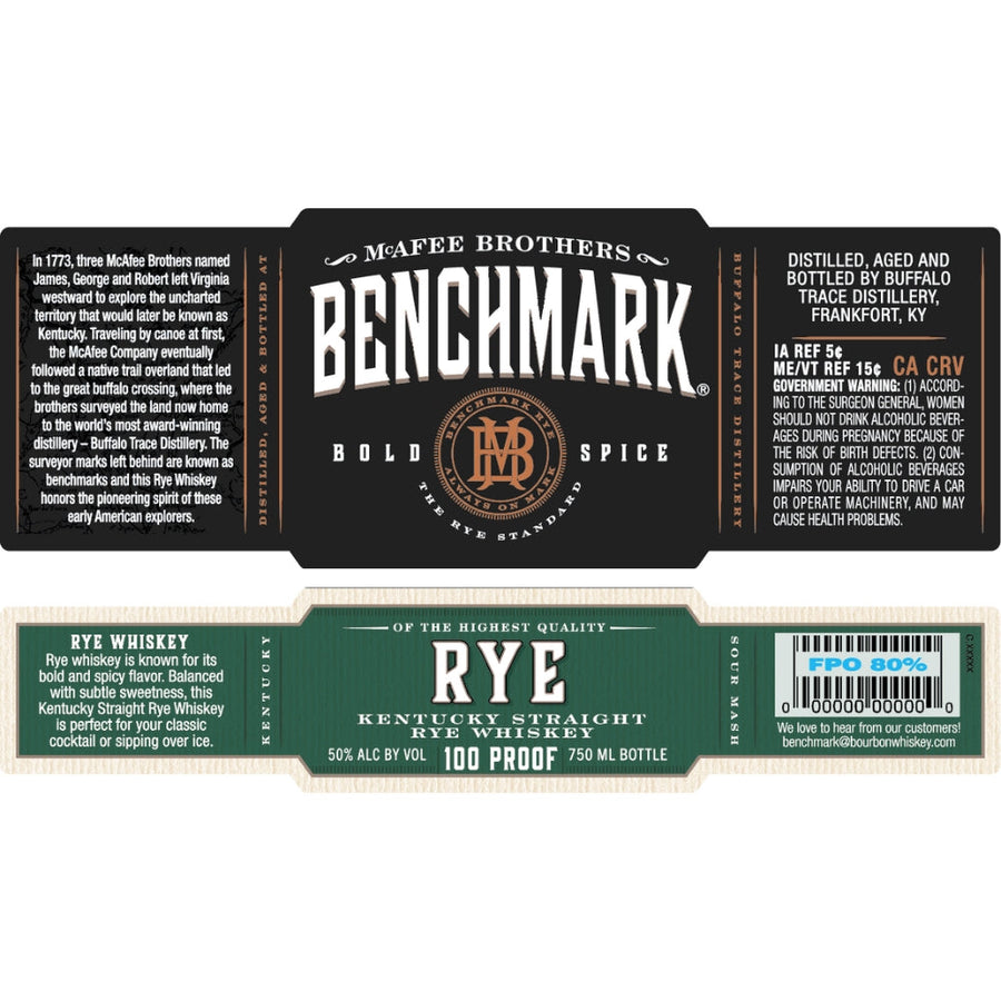 Buy Benchmark Rye Whiskey Online -Craft City
