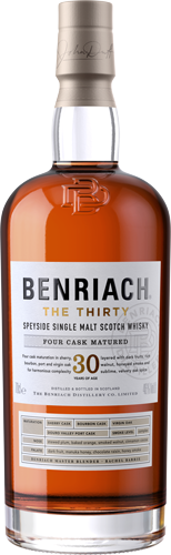 benriach the thirty speyside single malt scotch whisky 700ml