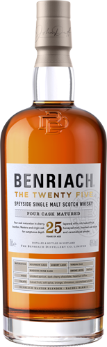benriach the twenty five speyside single malt scotch whisky 700ml