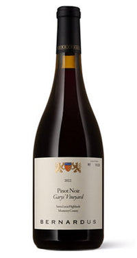 Buy Bernardus Pinot Noir Garys' Vineyard Santa Lucia Highlands 2022 750ML Online -Craft City