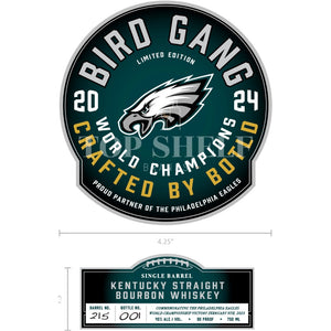 Buy Bird Gang Philadelphia Eagles 2024 Champions Edition Bourbon Online -Craft City