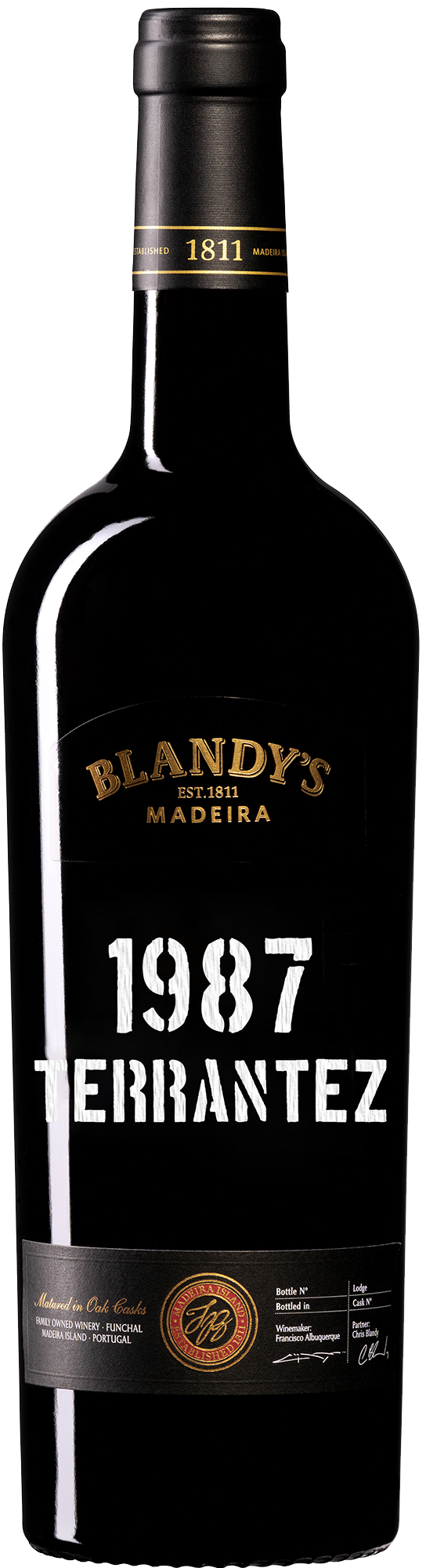 Buy Blandy's Terrantez Madeira 1987 750ML Online -Craft City