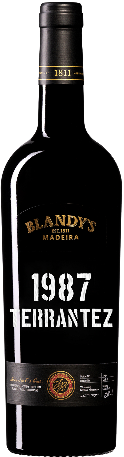 Buy Blandy's Terrantez Madeira 1987 750ML Online -Craft City