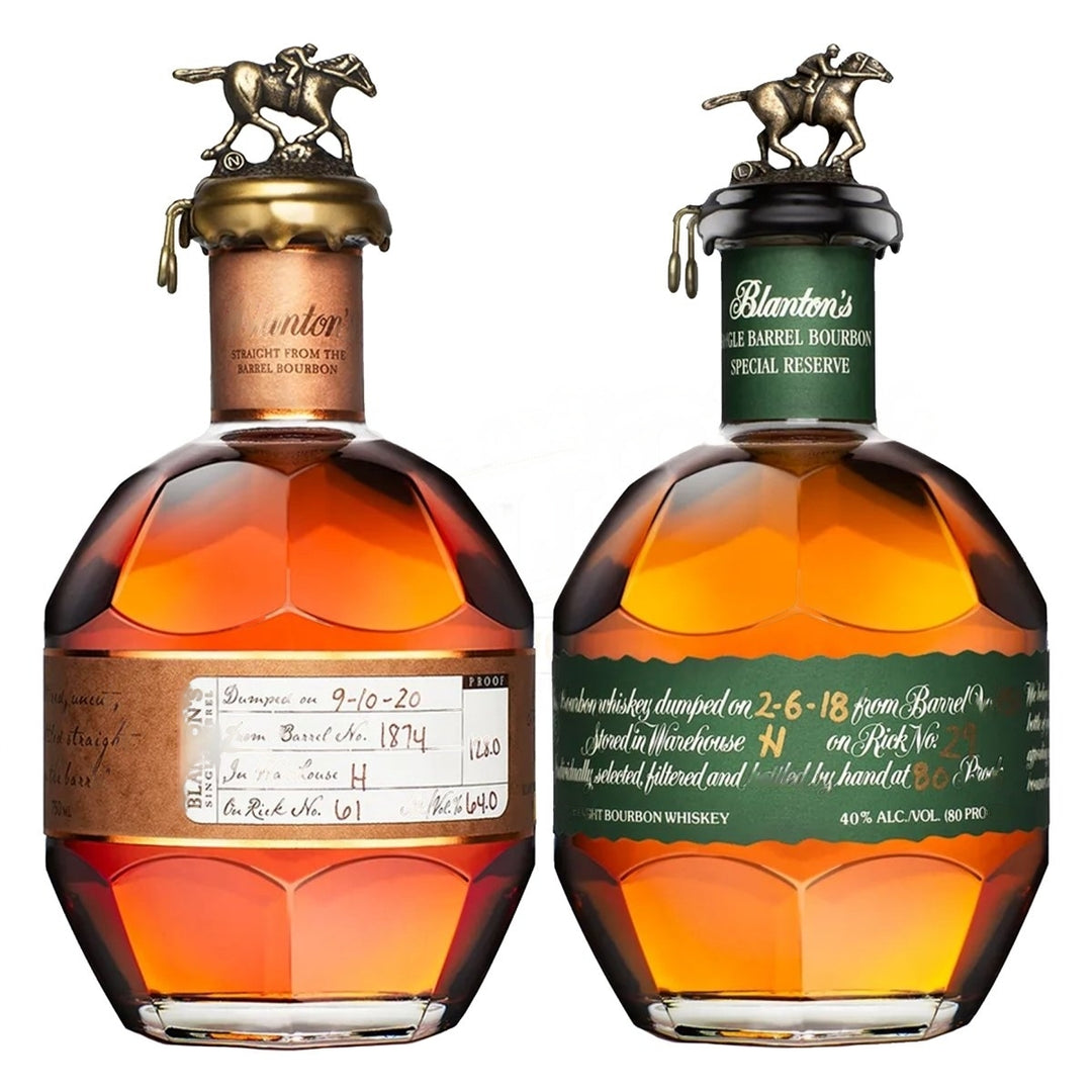 Blanton's Straight From The Barrel & Green Label Bundle