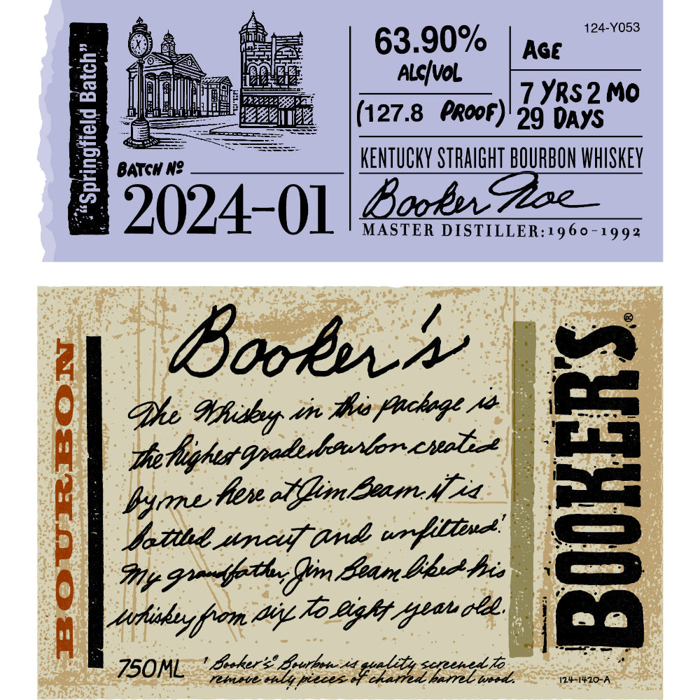 Buy Booker's Bourbon 2024-01 “Springfield Batch” Online -Craft City