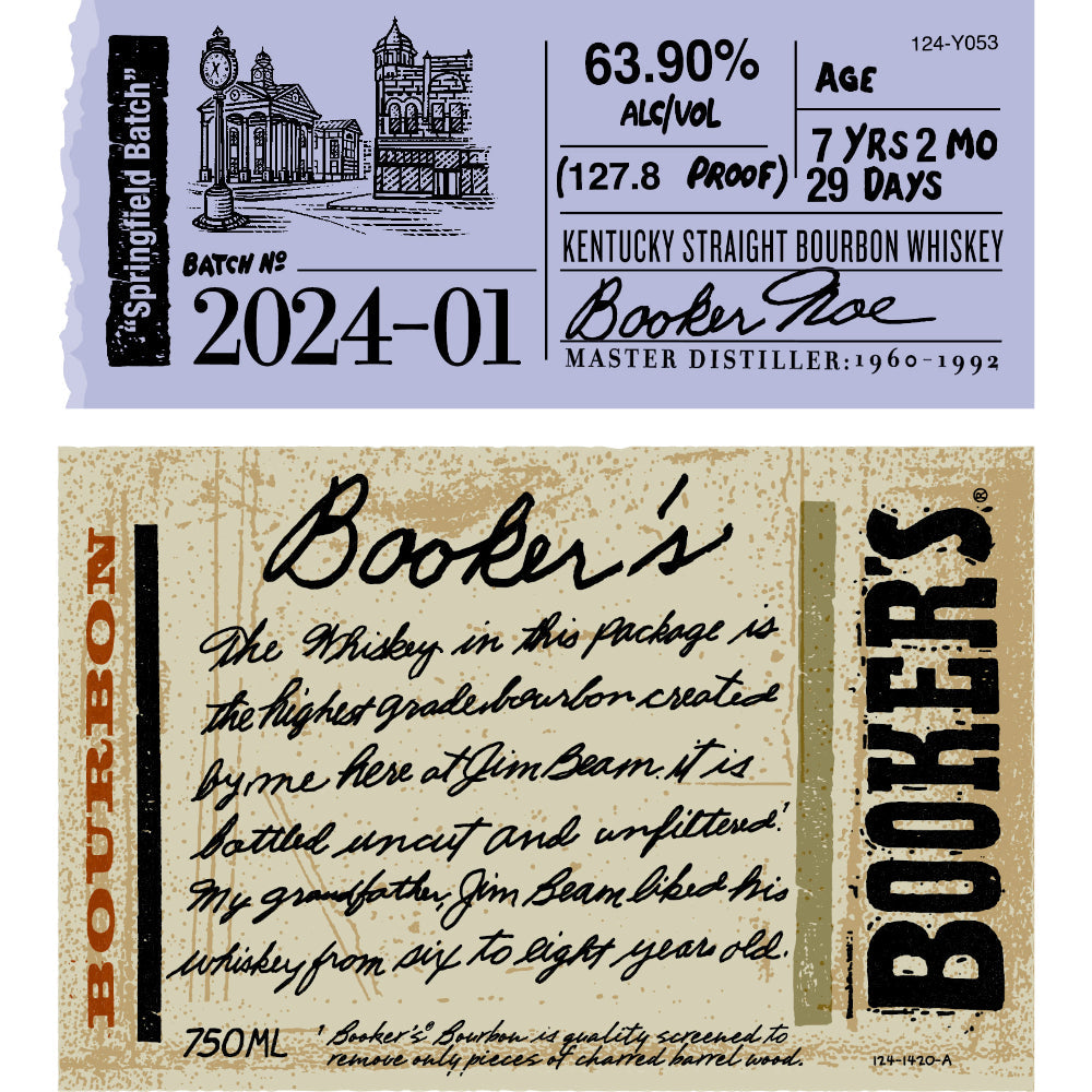 Buy Booker's Bourbon 2024-01 úSpringfield Batchù Online -Craft City