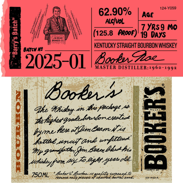 Buy Booker's Bourbon 2025-01 “Barry’s Batch” Online -Craft City