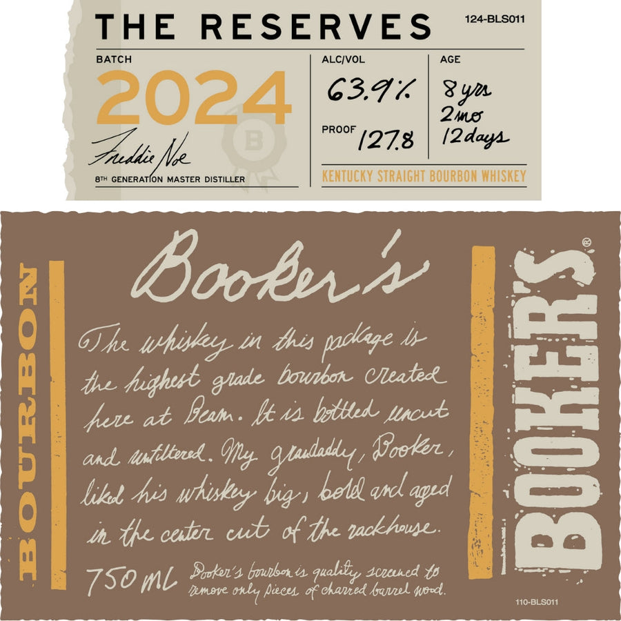Buy Booker’s Bourbon The Reserves 2024 Batch Online -Craft City