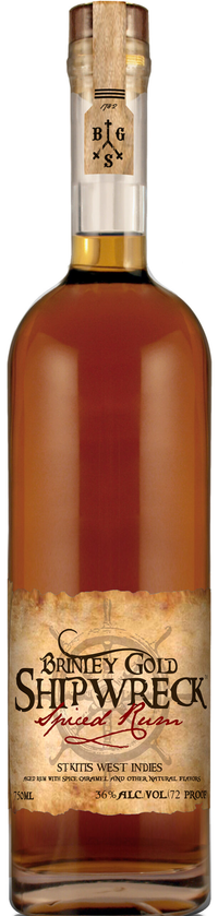 Buy Brinley Shipwreck Spiced Rum 750ML Online -Craft City