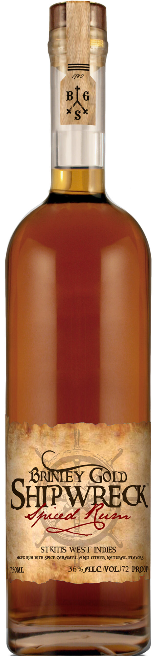 Buy Brinley Shipwreck Spiced Rum 750ML Online -Craft City