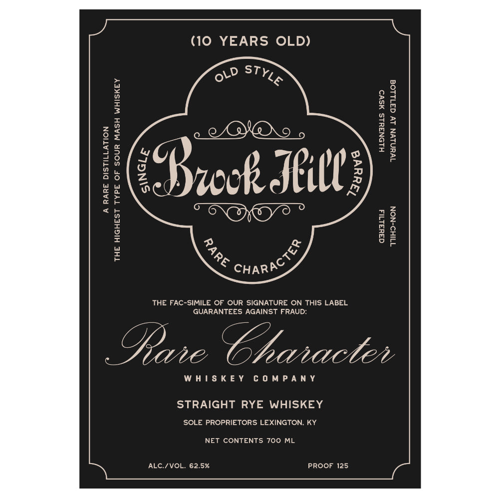 Buy Brook Hill 10 Year Old Straight Rye Online -Craft City