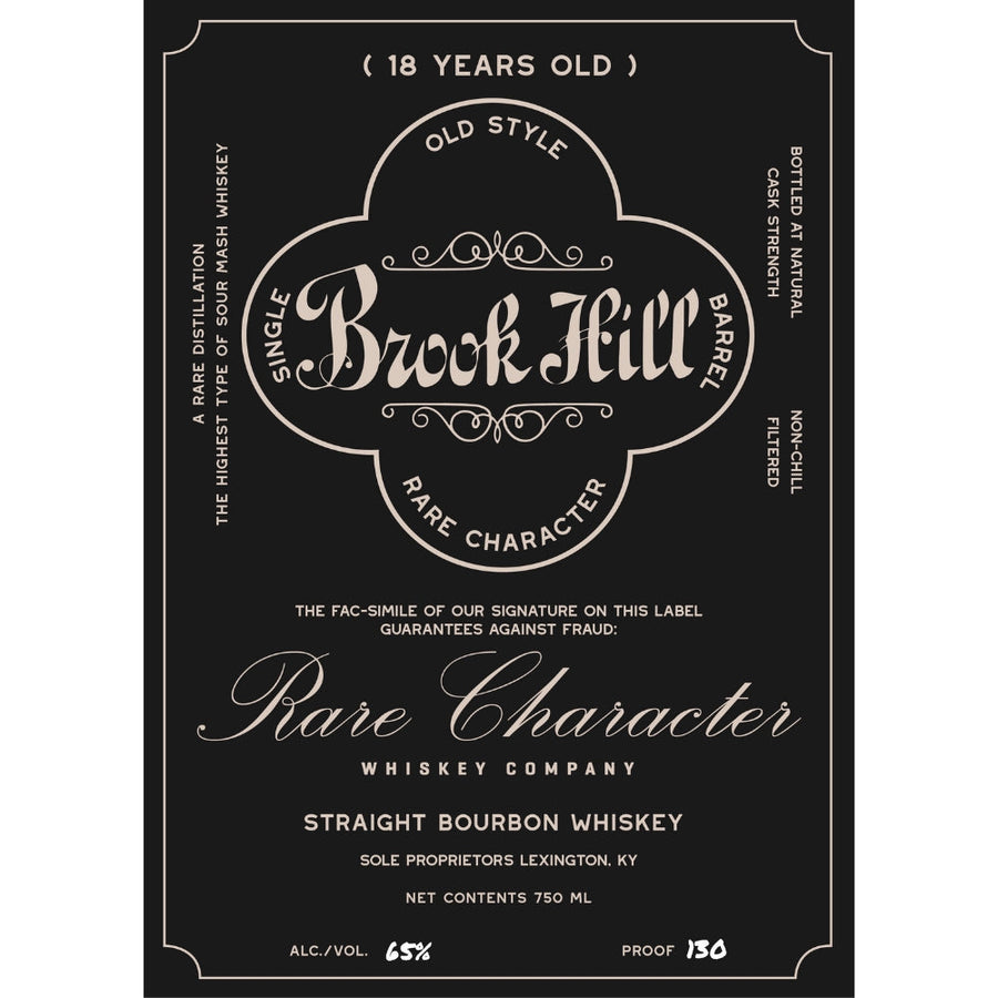Buy Brook Hill 18 Year Old Straight Bourbon Online -Craft City