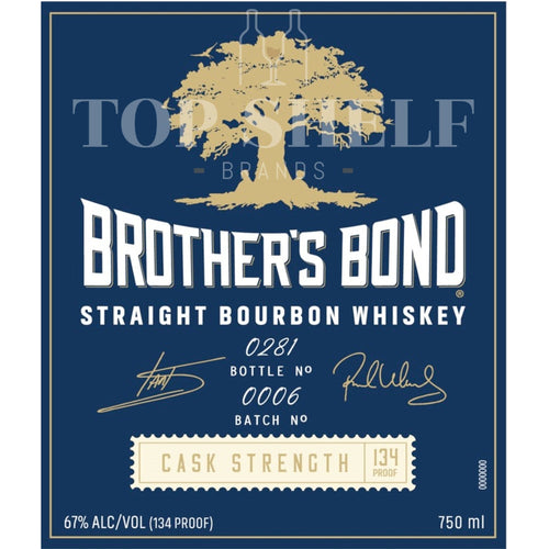 Buy Brother's Bond Cask Strength Bourbon Batch #6 By Ian Somerhalder & Paul Wesley Online -Craft City