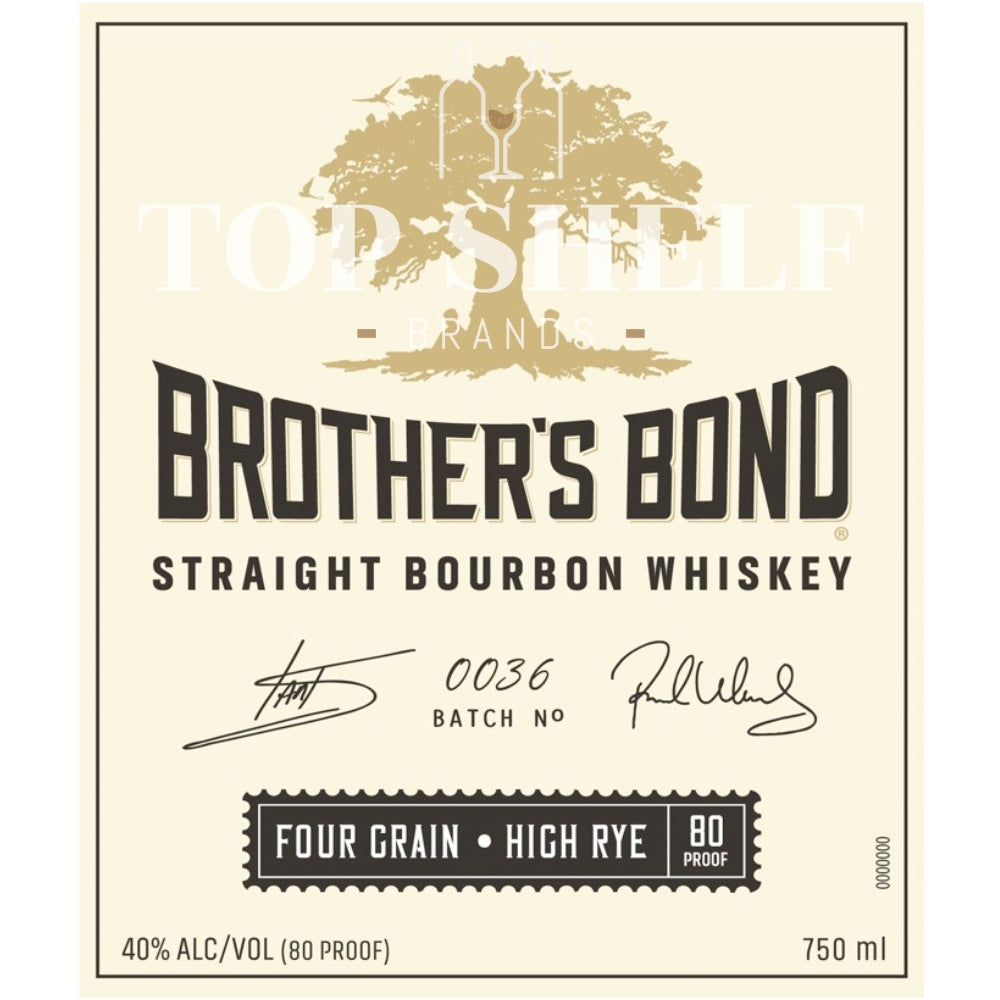 Buy Brotherôs Bond Four Grain High Rye Bourbon Online -Craft City