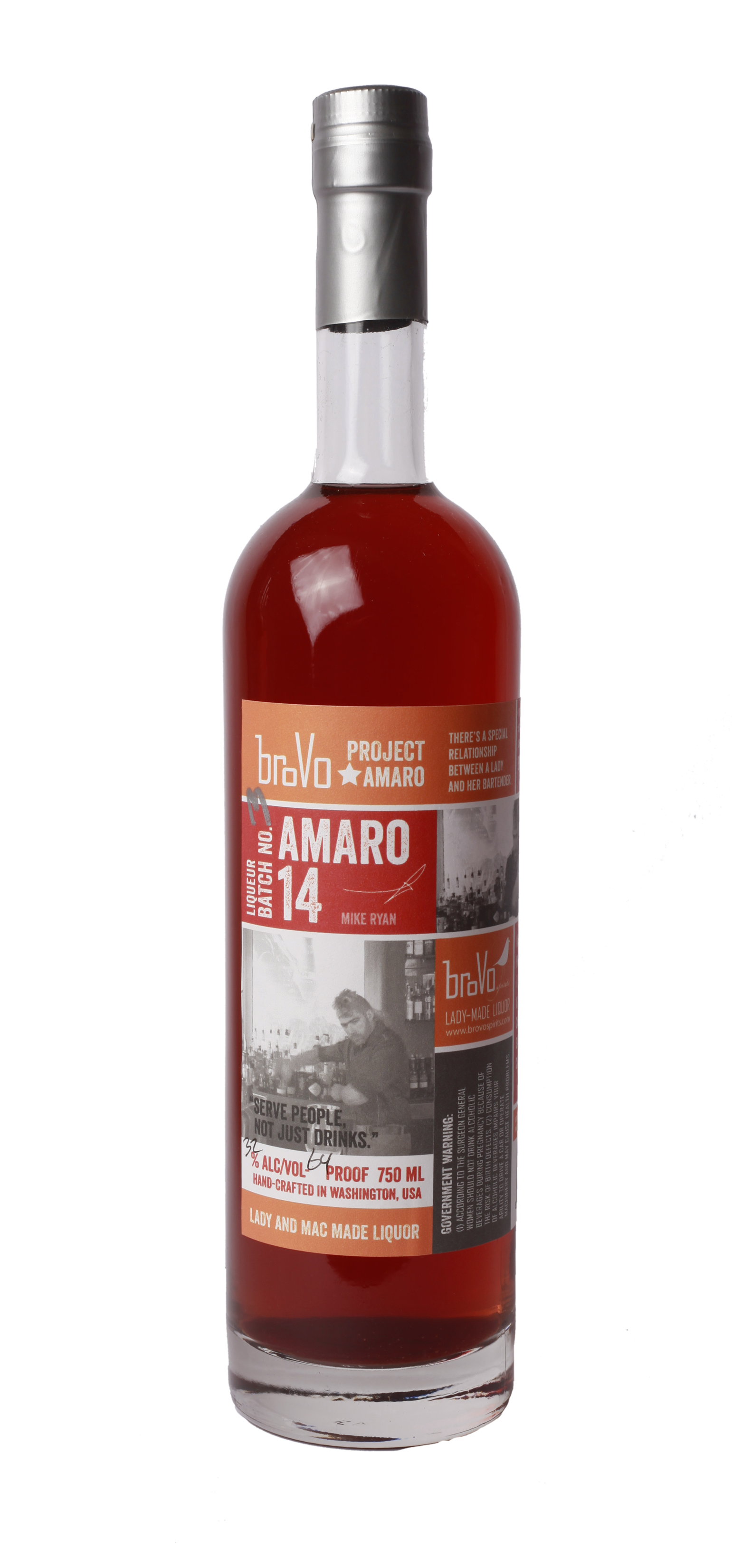 Buy Brovo Amaro Liqueur #14 750ML Online -Craft City