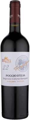 Buy Bruni Sangiovese/Cabernet Sauvignon Poggio D'Elsa Maremma Toscana 2022 750ML Online -Craft City