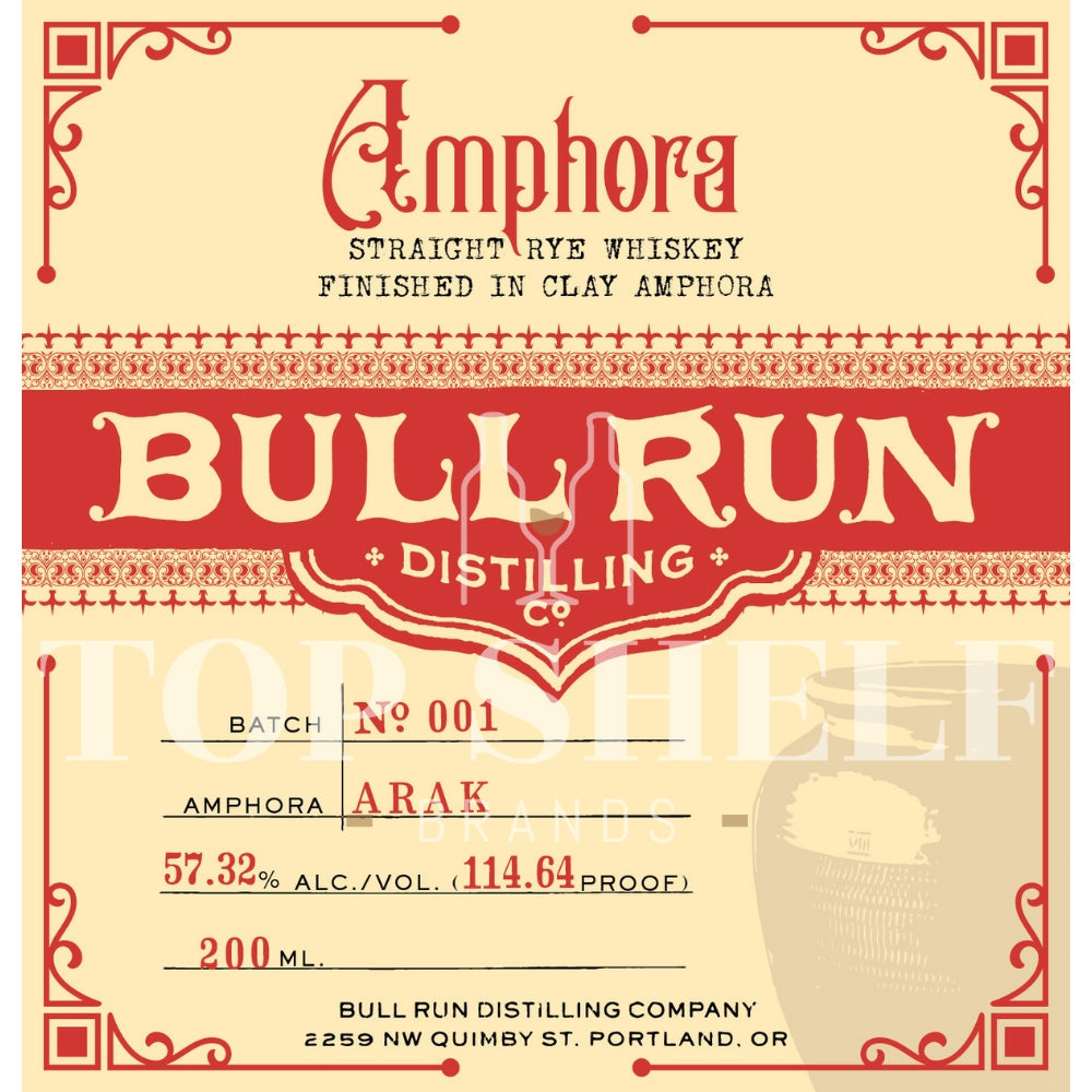 Buy Bull Run Rye Finished in Clay Amphora Online -Craft City