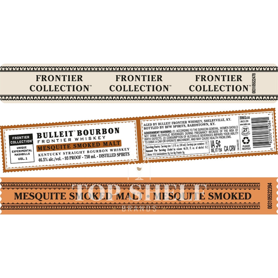 Buy Bulleit Bourbon Frontier Collection Mesquite Smoked Malt Online -Craft City