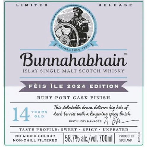 Buy Bunnahabhain F®is le 2024 Ruby Port Cask Finish Online -Craft City