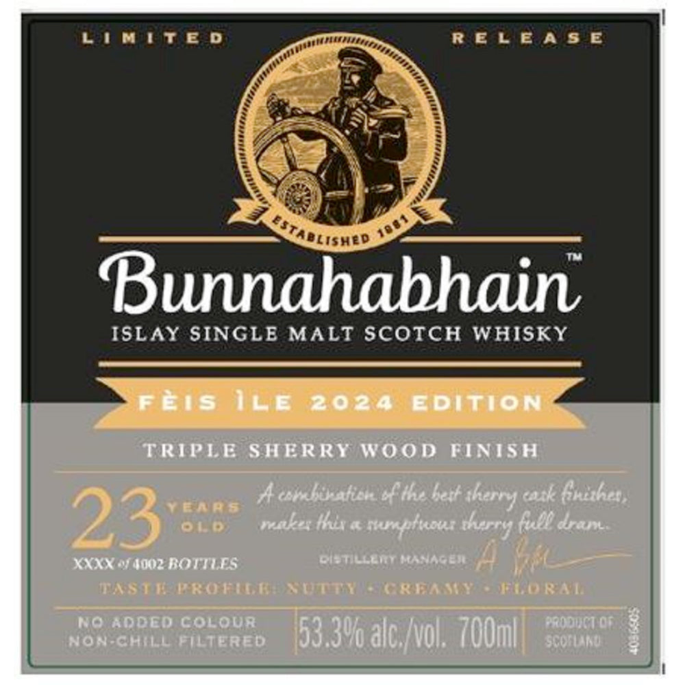 Buy Bunnahabhain F®is le 2024 Triple Sherry Wood Finish Online -Craft City