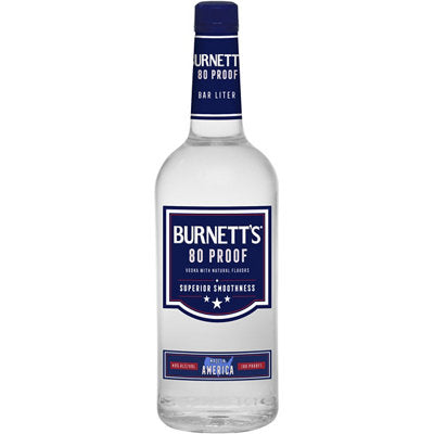 Buy Burnett'S Vodka Superior Smoothness 80 1L Online -Craft City