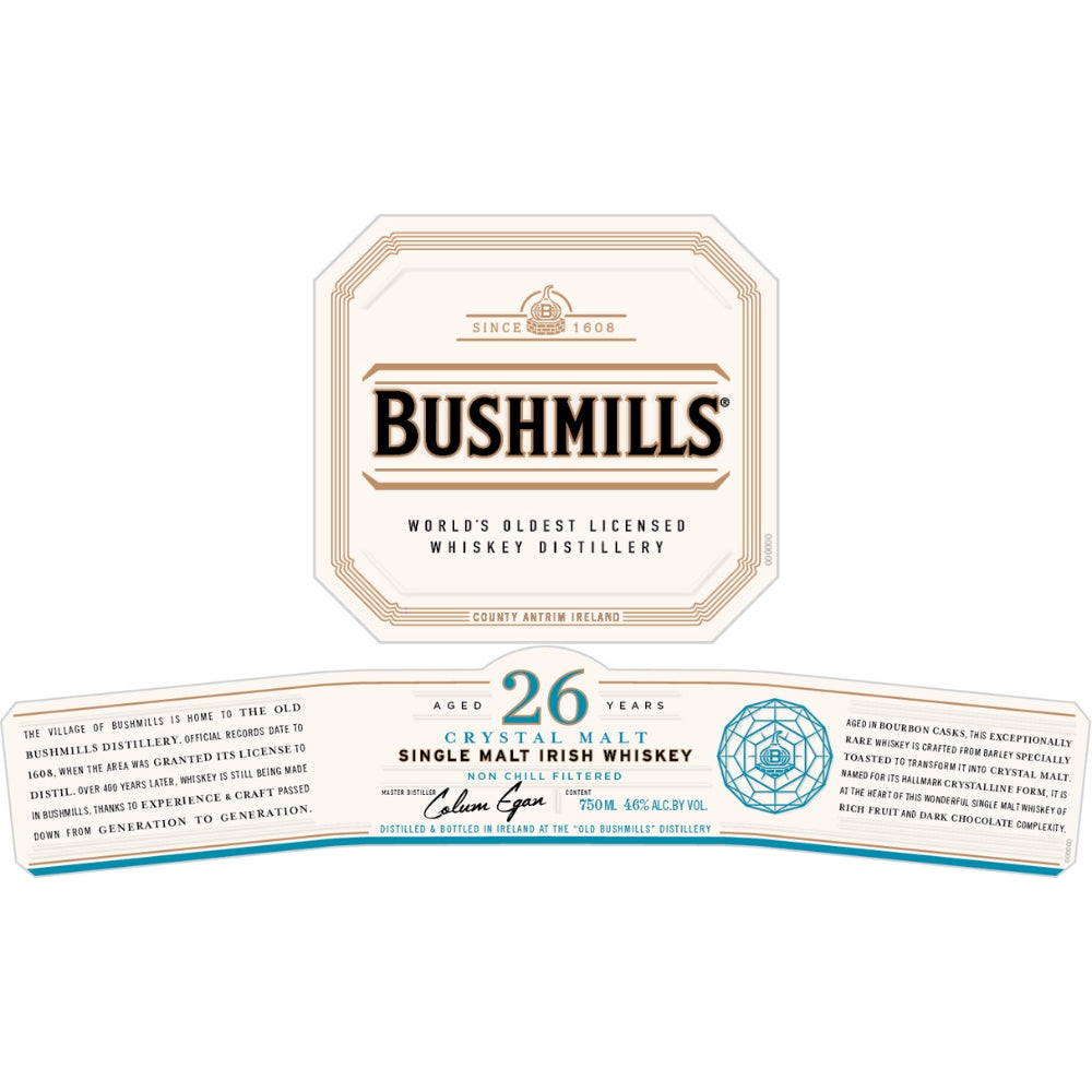 Buy Bushmills 26 Year Old Crystal Malt Single Malt Online -Craft City