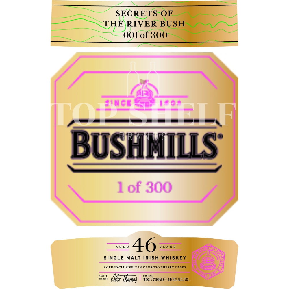 Buy Bushmills 46 Year Old Secrets of the River Bush Online -Craft City