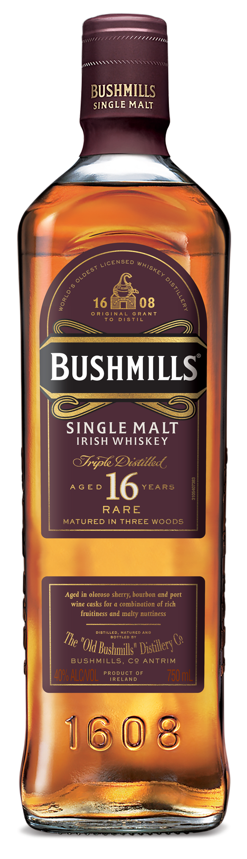 Buy Bushmills Malt 16YR 3WD 750ML Online -Craft City