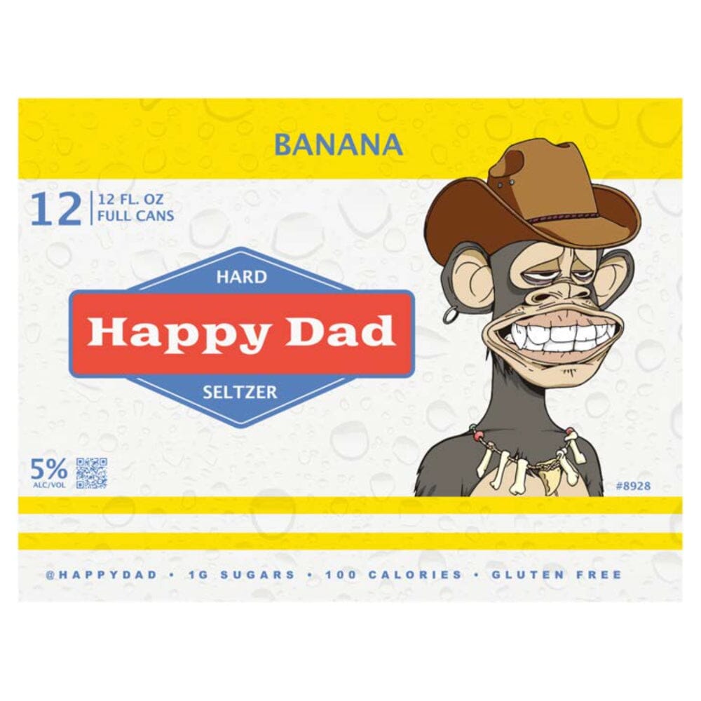 Happy Dad Banana Limited Edition Hard Seltzer 12pk