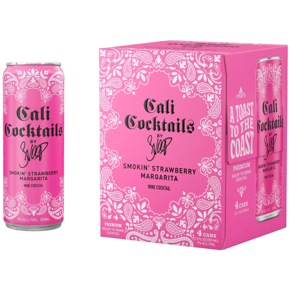 Buy Cali Cocktails by Snoop Smokin’ Strawberry Margarita 4pk Online -Craft City