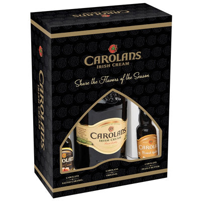 Buy Carolans Cream Liqueur Combo 3 Each Irish Cream 34 & Salted Caramel 34 W/ 50Ml Peanut Butter 34 750ML Online -Craft City