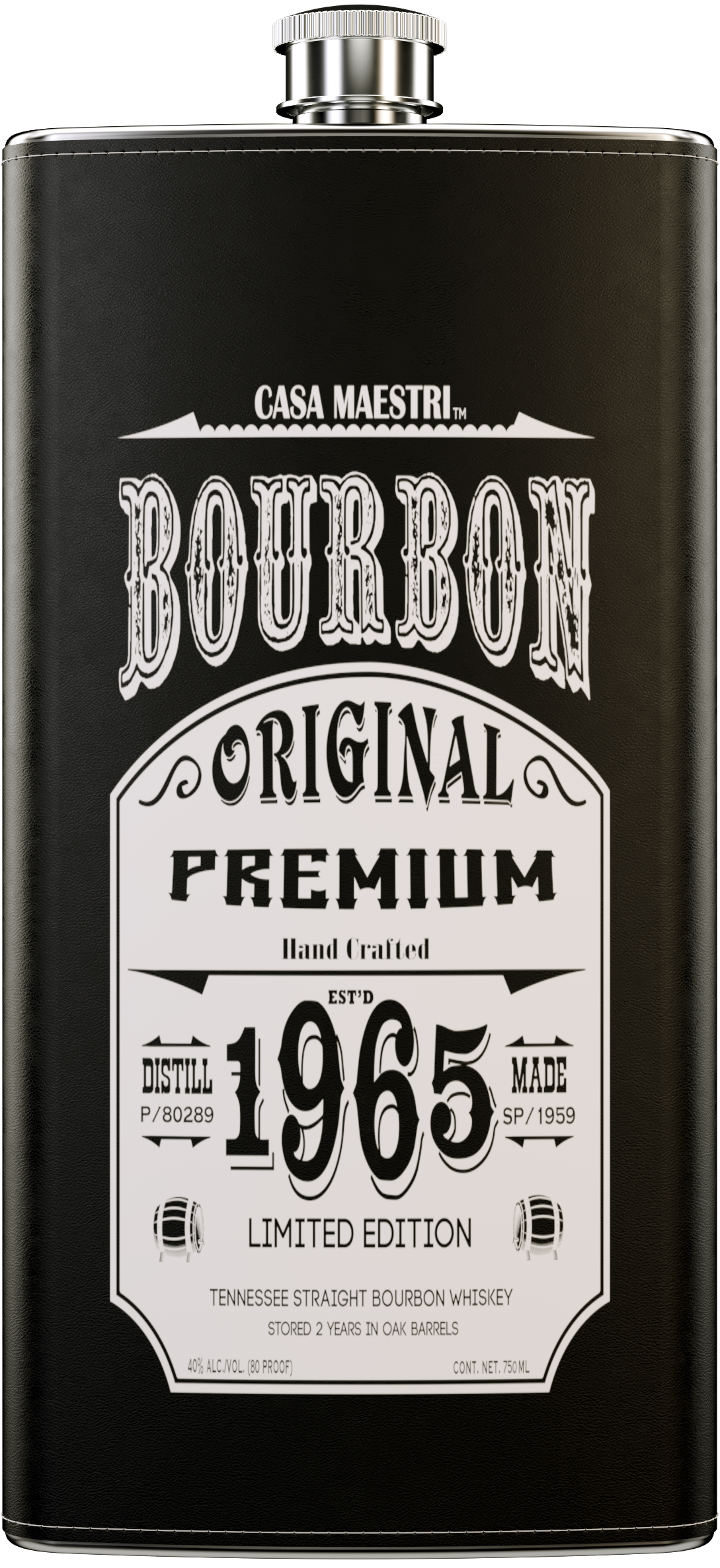 Buy Casa Maestri Bourbon Flask 1965 750ML Online -Craft City
