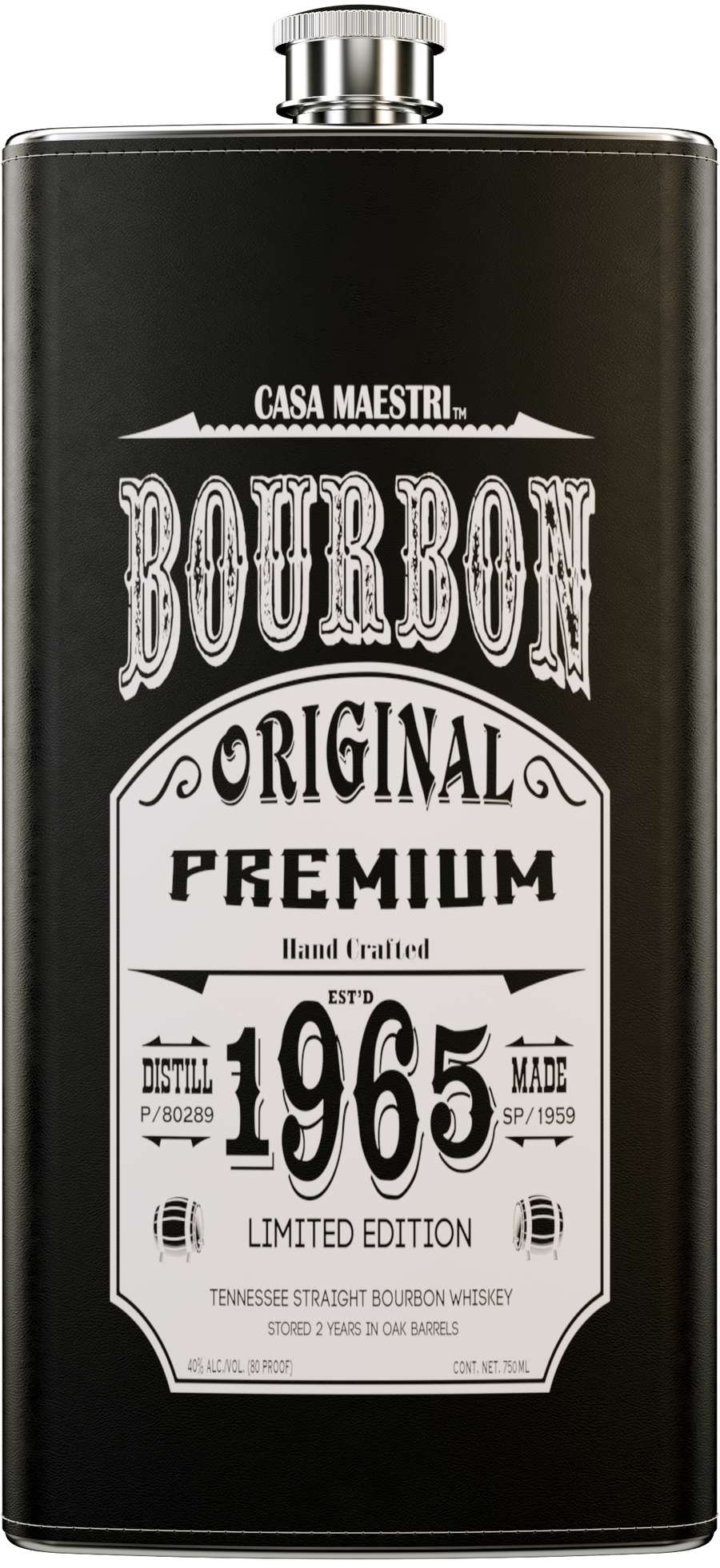 Buy Casa Maestri Bourbon Flask 1965 750ML Online -Craft City