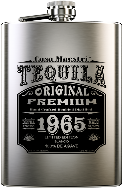 Buy Casa Maestri Tequila Blanco Flask 200ML Online -Craft City