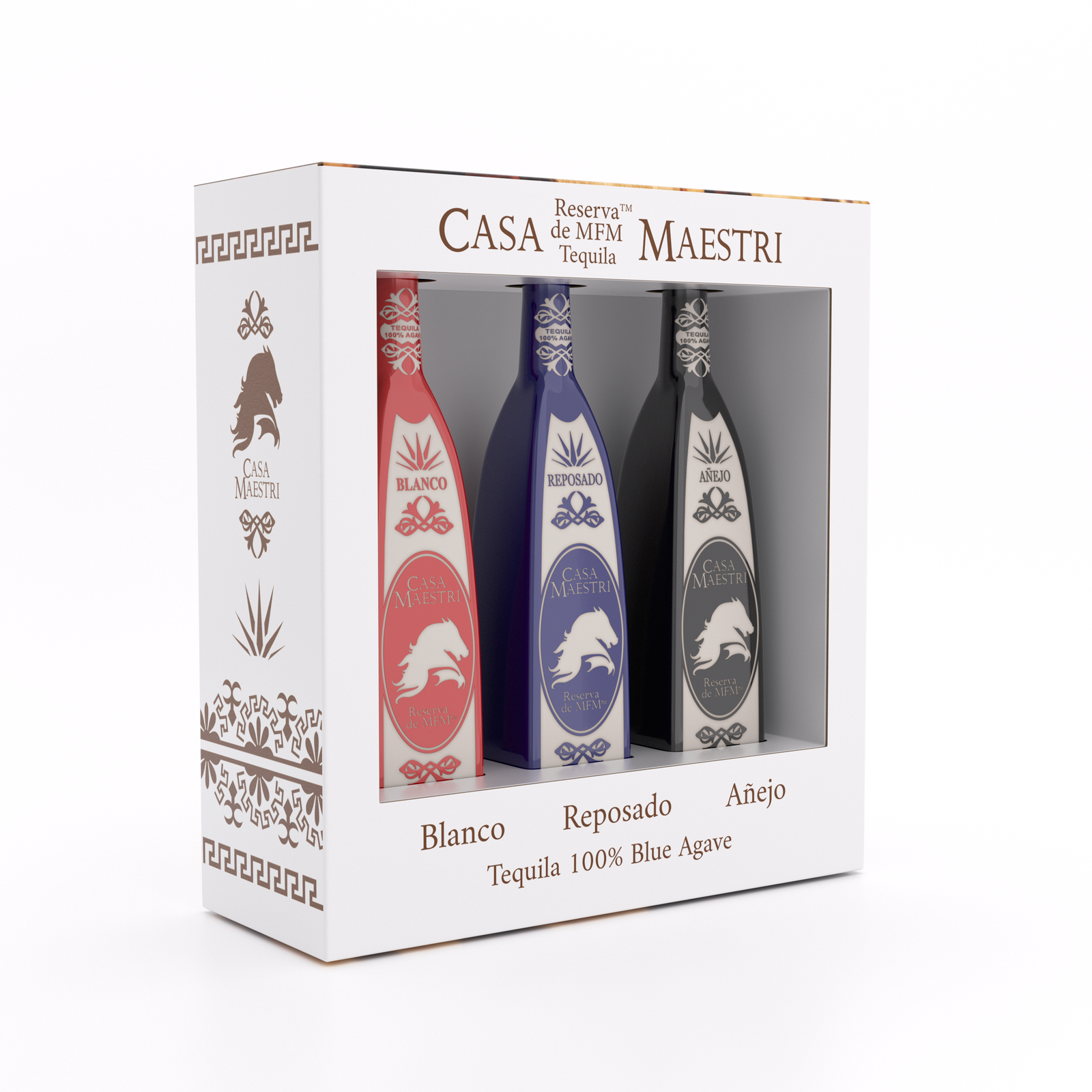 Buy Casa Maestri Tequila Blanco/Reposado/Anejo 375ML Online -Craft City