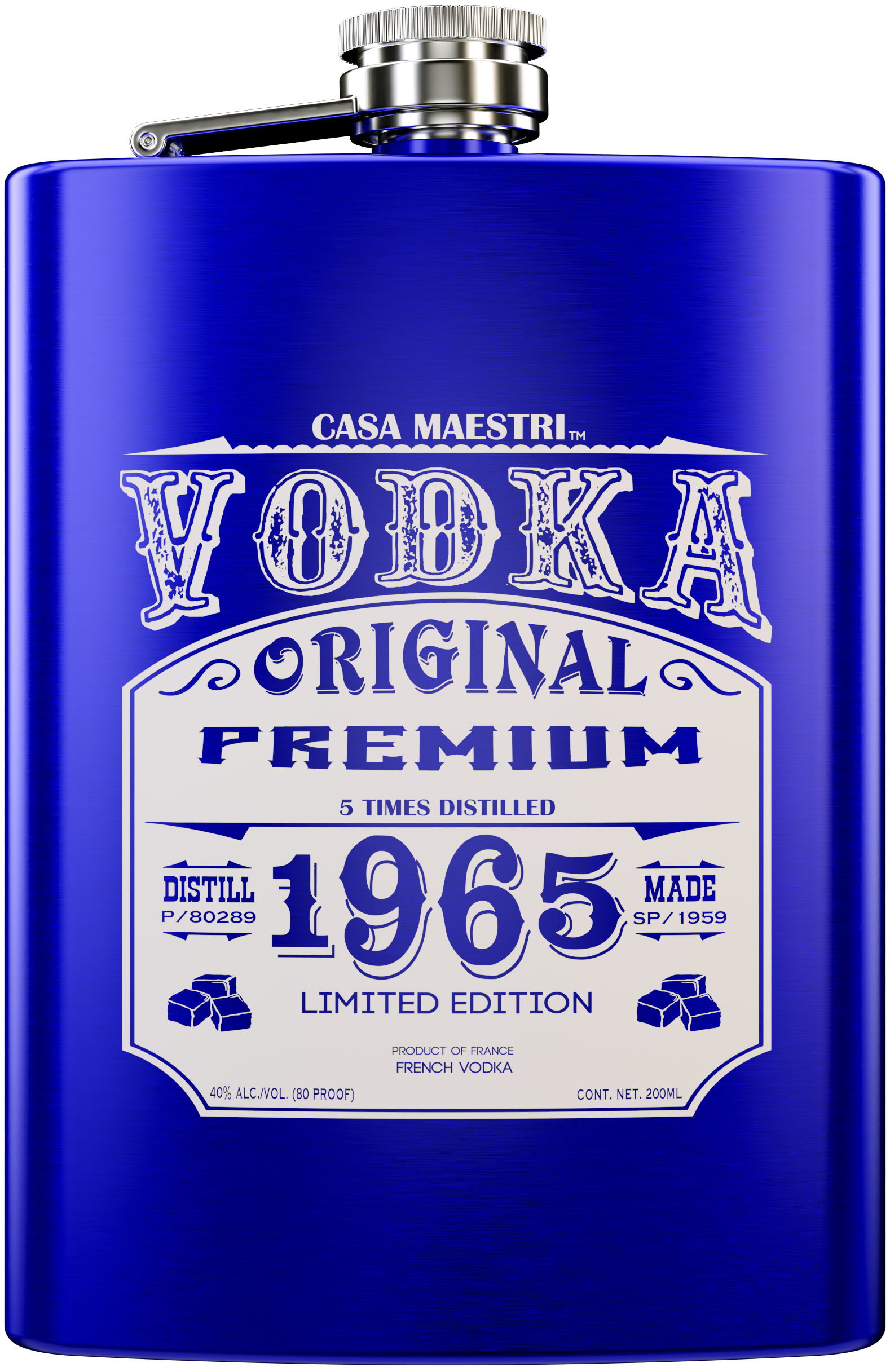 Buy Casa Maestri Vodka Flask 200ML Online -Craft City