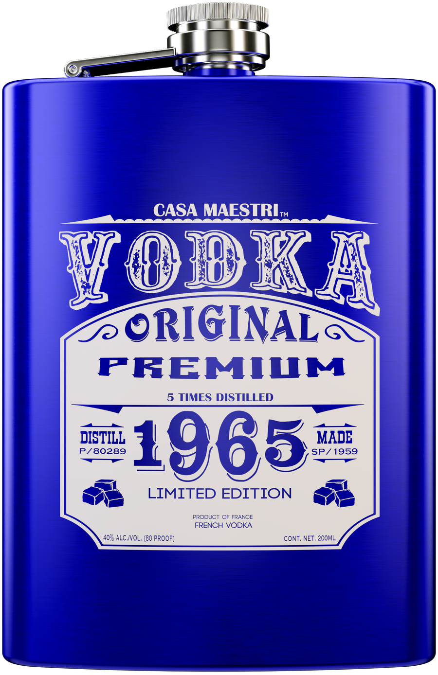 Buy Casa Maestri Vodka Flask 200ML Online -Craft City