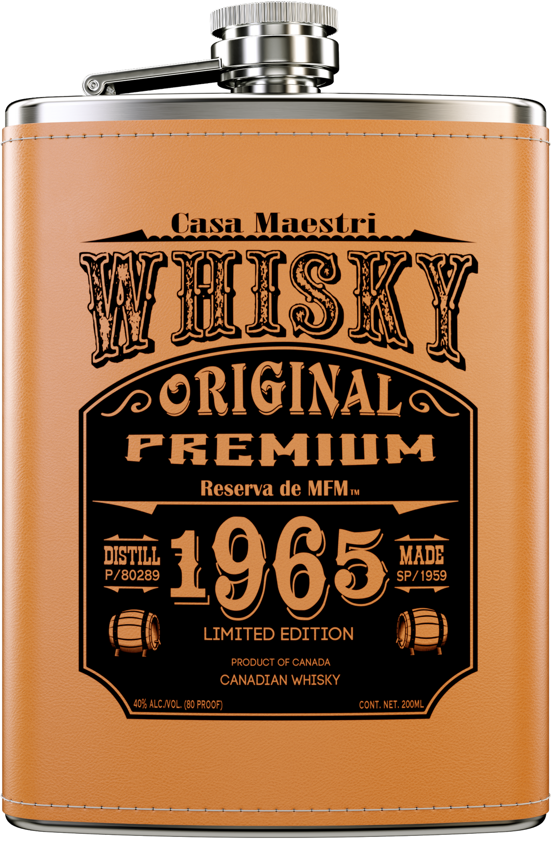 Buy Casa Maestri Whiskey Flask 1965 200ML Online -Craft City