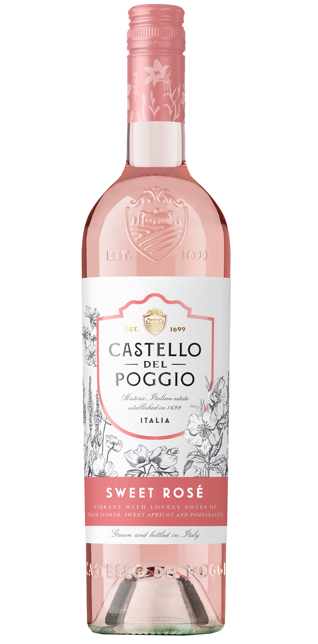 Buy Castello del Poggio Sweet Rose Sparkling 750ML Online -Craft City