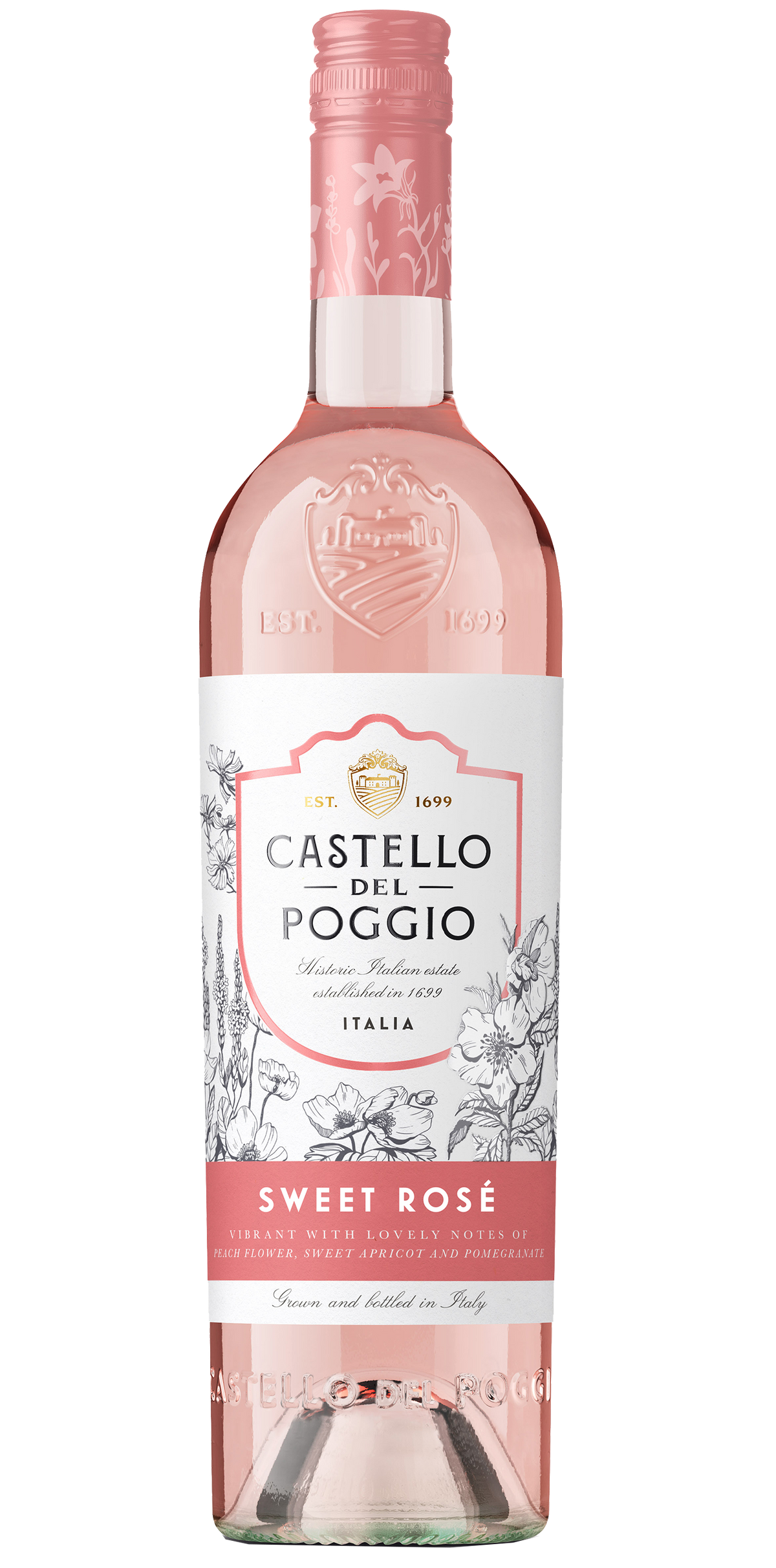 Buy Castello del Poggio Sweet Rose Sparkling 750ML Online -Craft City