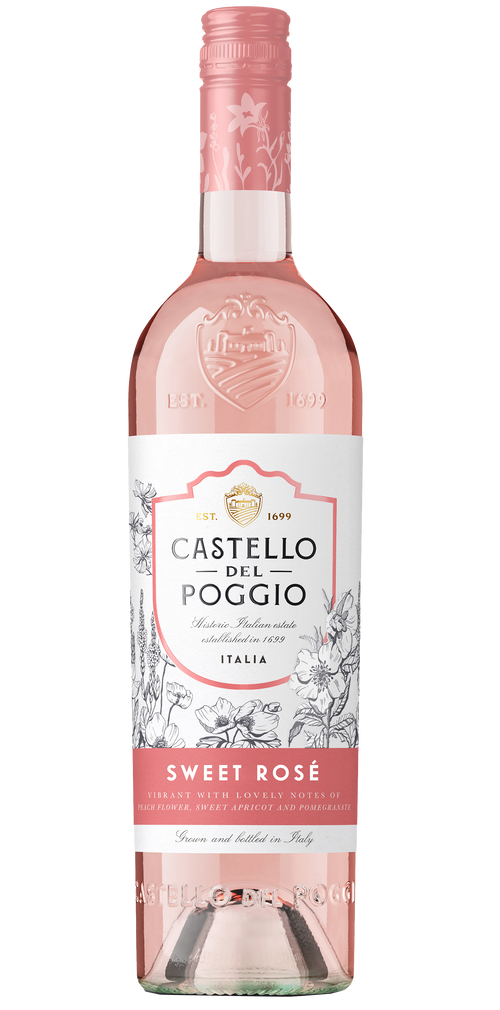 Buy Castello del Poggio Sweet Rose Sparkling 750ML Online -Craft City