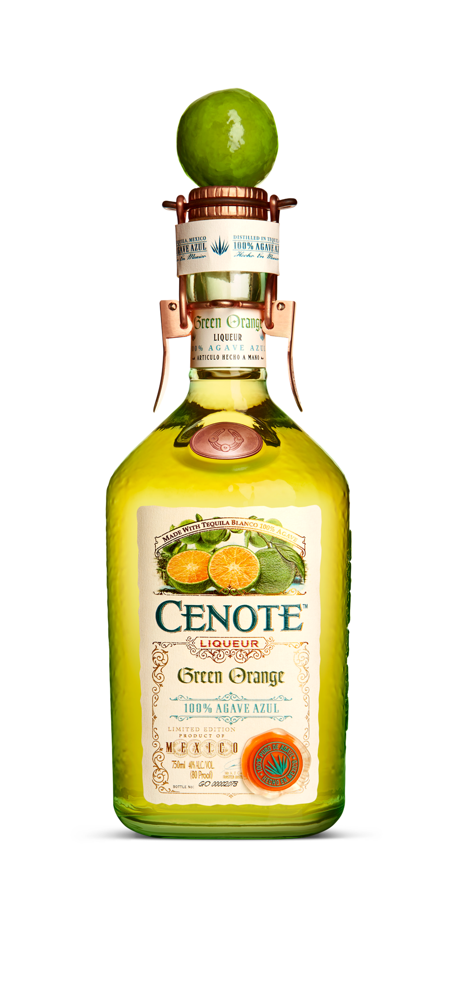 Buy Cenote Liqueur Green Orange 750ML Online -Craft City