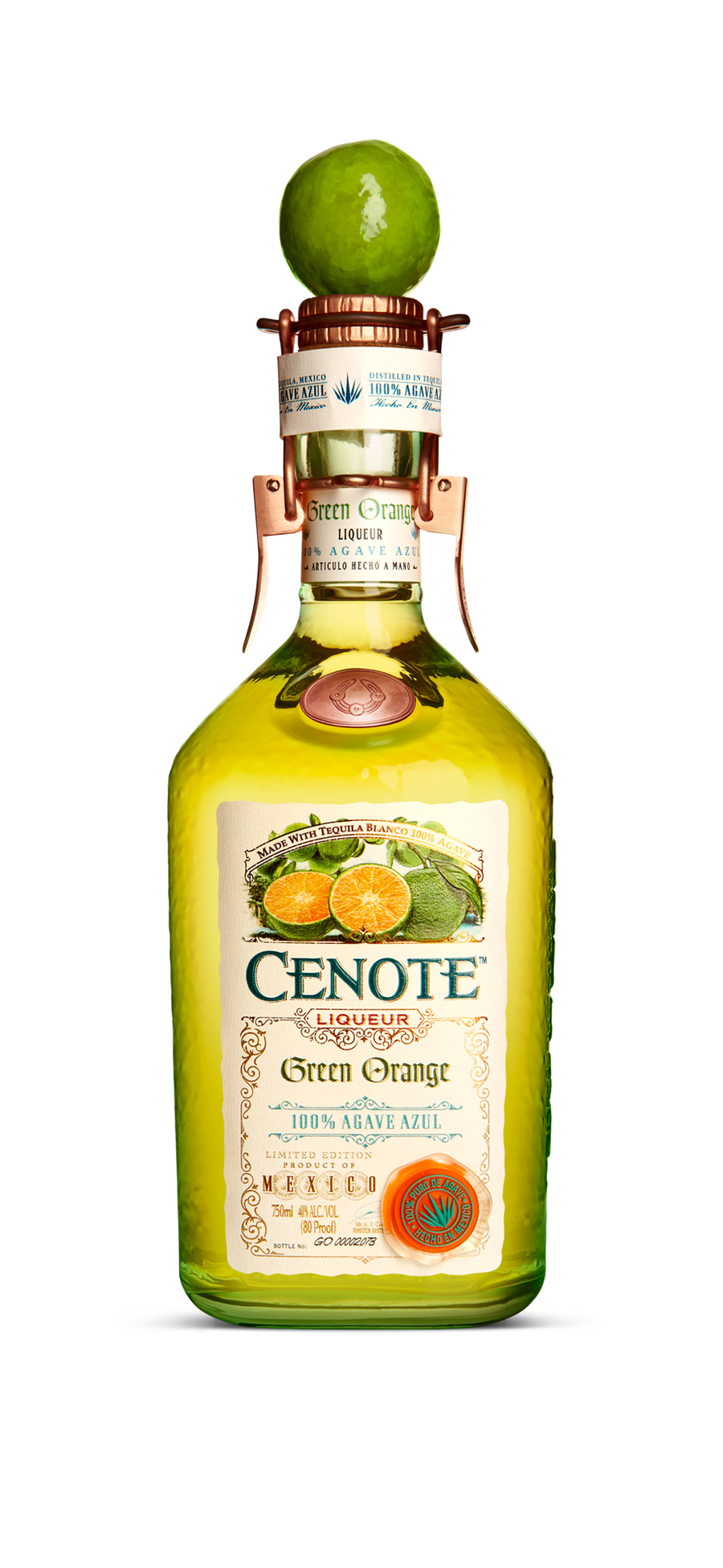 Buy Cenote Liqueur Green Orange 750ML Online -Craft City