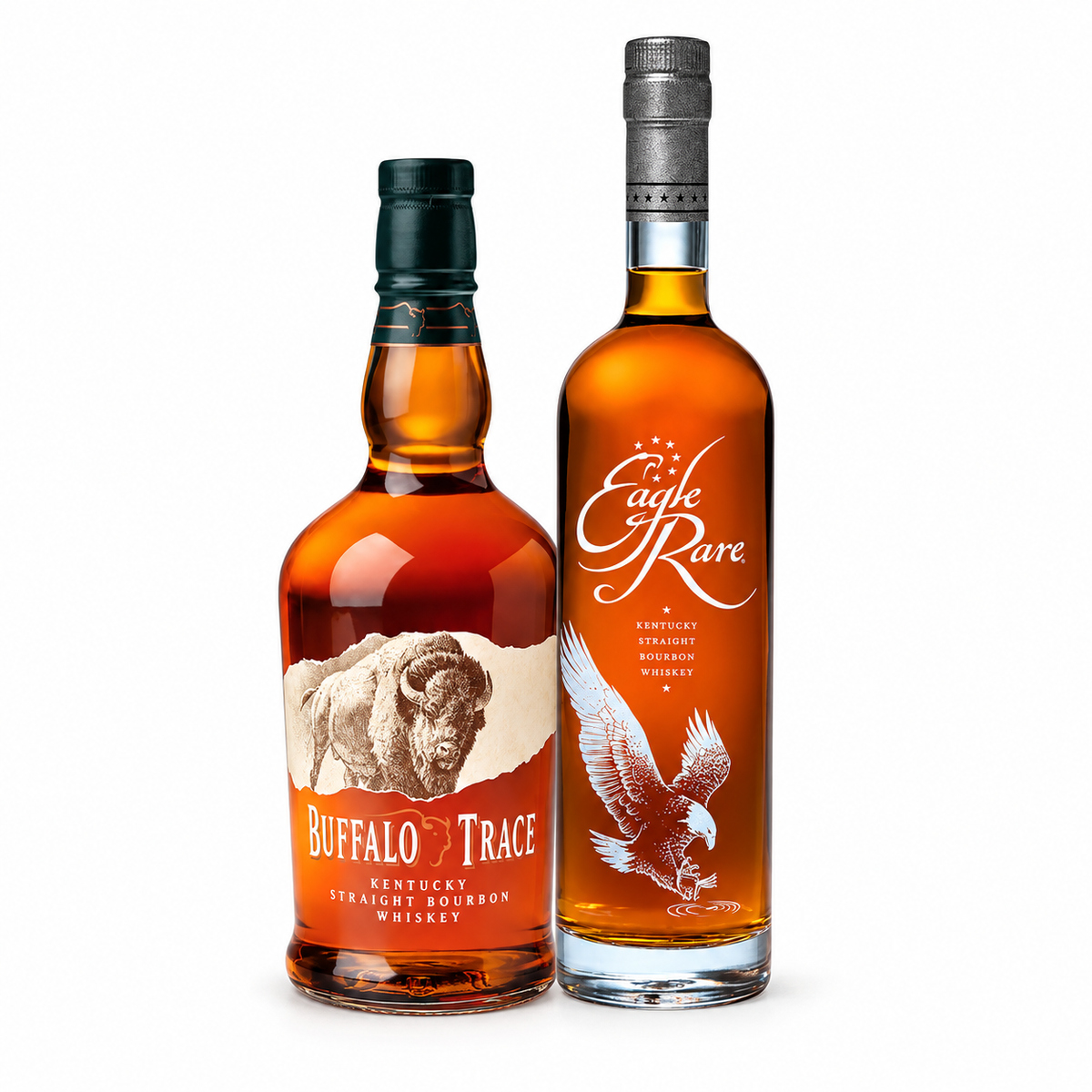 Buffalo Trace & Eagle Rare 10 Year 2-Bottle Bourbon Whiskey Bundle