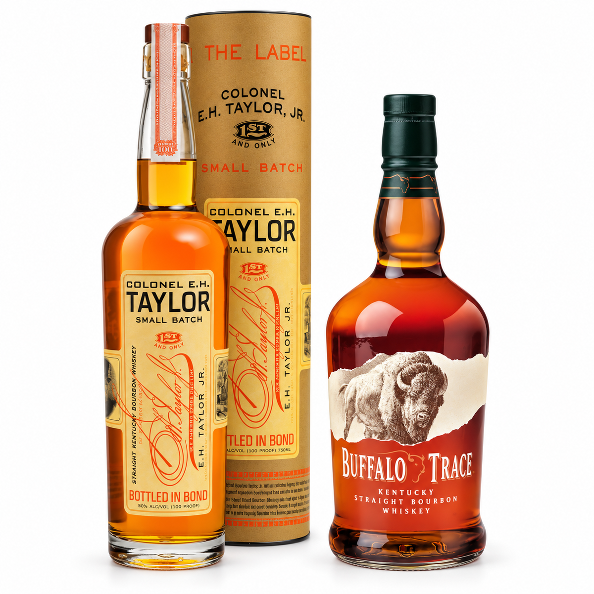E.H. Taylor Small Batch & Buffalo Trace Bourbon 2PK Bundle
